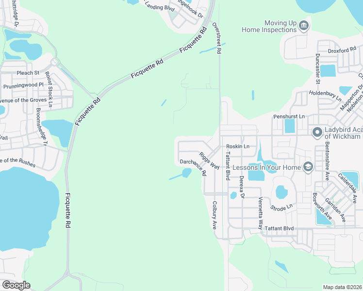 map of restaurants, bars, coffee shops, grocery stores, and more near 13721 Darchance Road in Windermere