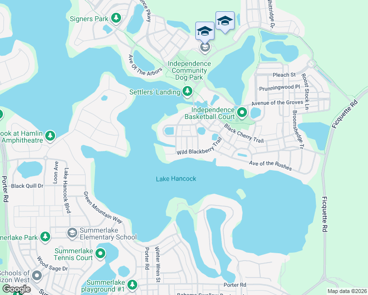 map of restaurants, bars, coffee shops, grocery stores, and more near 7189 Ticklegrass Street in Winter Garden