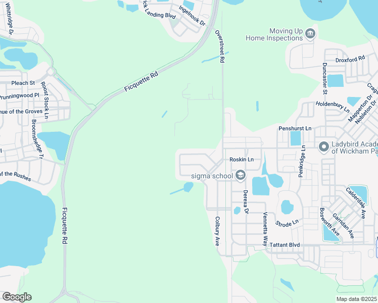 map of restaurants, bars, coffee shops, grocery stores, and more near 13635 Darchance Road in Windermere