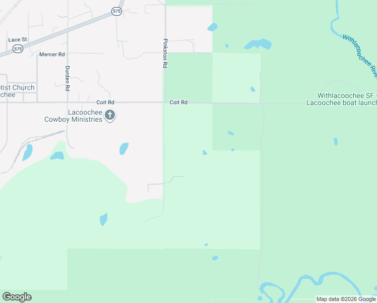map of restaurants, bars, coffee shops, grocery stores, and more near 20716 Ramer Road in Dade City