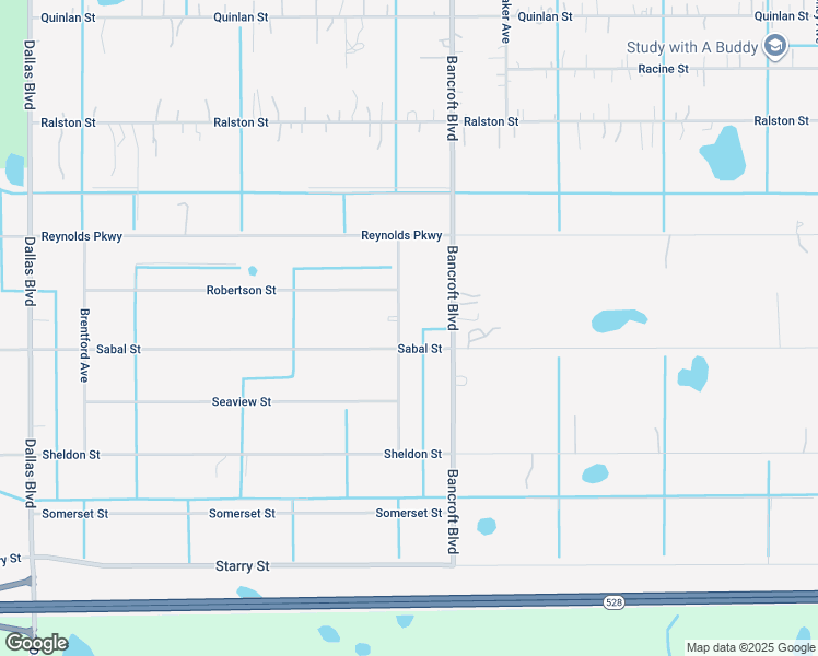 map of restaurants, bars, coffee shops, grocery stores, and more near 5831 Bassett Avenue in Orlando