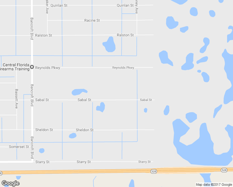 map of restaurants, bars, coffee shops, grocery stores, and more near 20653 Sabal Street in Orlando