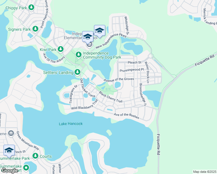 map of restaurants, bars, coffee shops, grocery stores, and more near 14600 Avenue of the Groves in Winter Garden