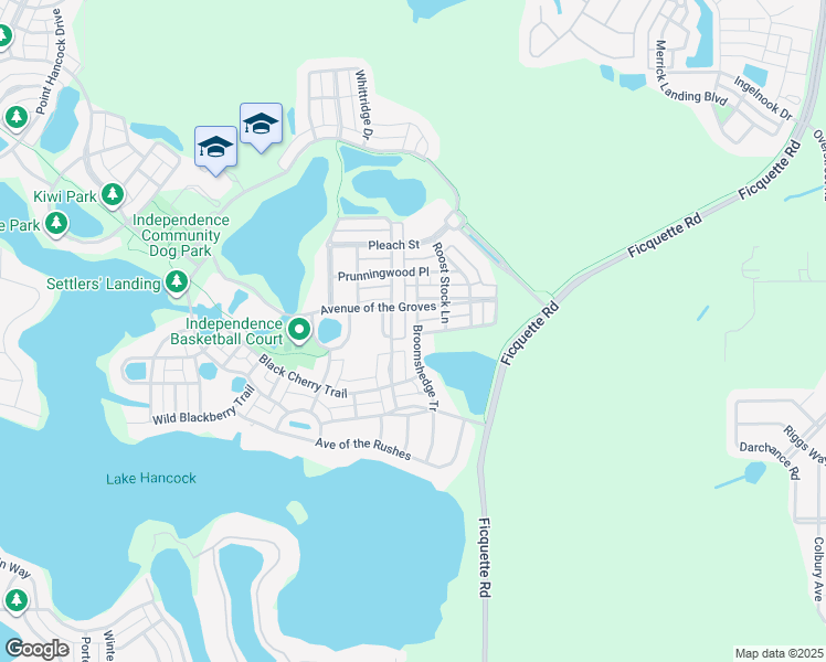 map of restaurants, bars, coffee shops, grocery stores, and more near 14002 Avenue of the Groves in Winter Garden