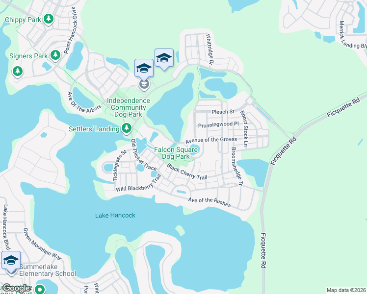 map of restaurants, bars, coffee shops, grocery stores, and more near 14600 Avenue of the Groves in Winter Garden