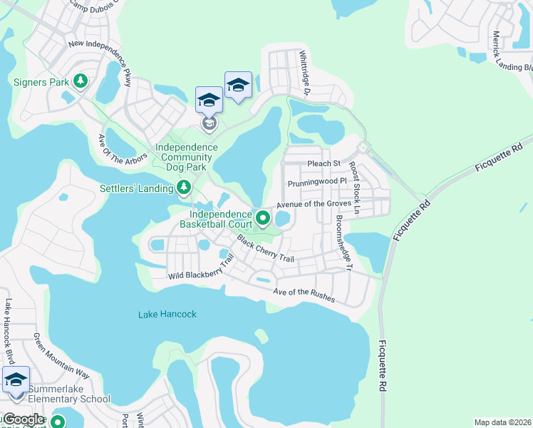 map of restaurants, bars, coffee shops, grocery stores, and more near 14600 Avenue of the Groves in Winter Garden