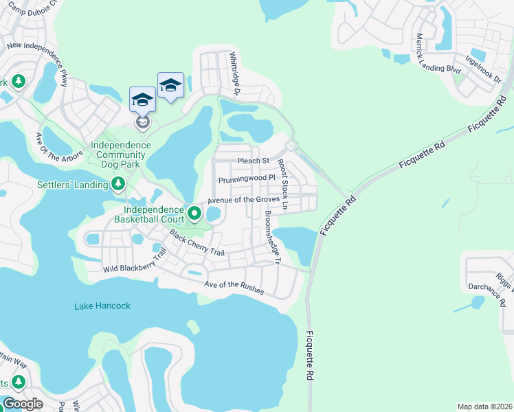 map of restaurants, bars, coffee shops, grocery stores, and more near 6902 PI in Winter Garden