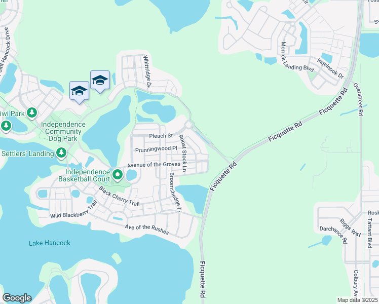 map of restaurants, bars, coffee shops, grocery stores, and more near 14208 Prunningwood Place in Winter Garden