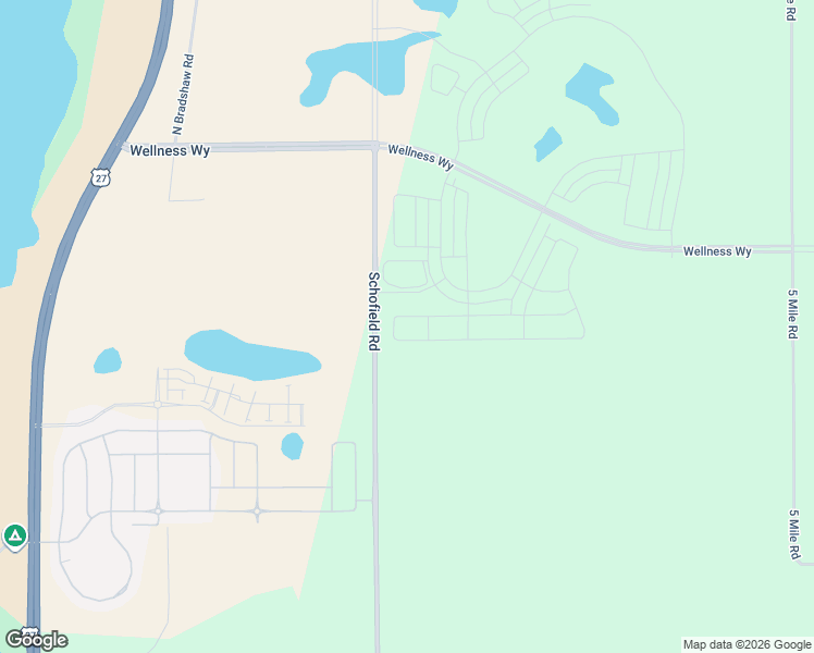 map of restaurants, bars, coffee shops, grocery stores, and more near Shell Pond Road in Clermont