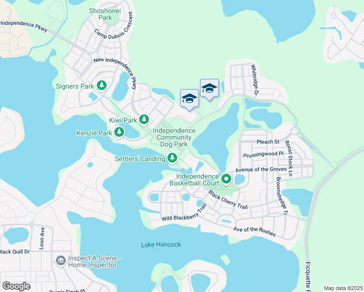 map of restaurants, bars, coffee shops, grocery stores, and more near 14990 Old Thicket Trace in Winter Garden