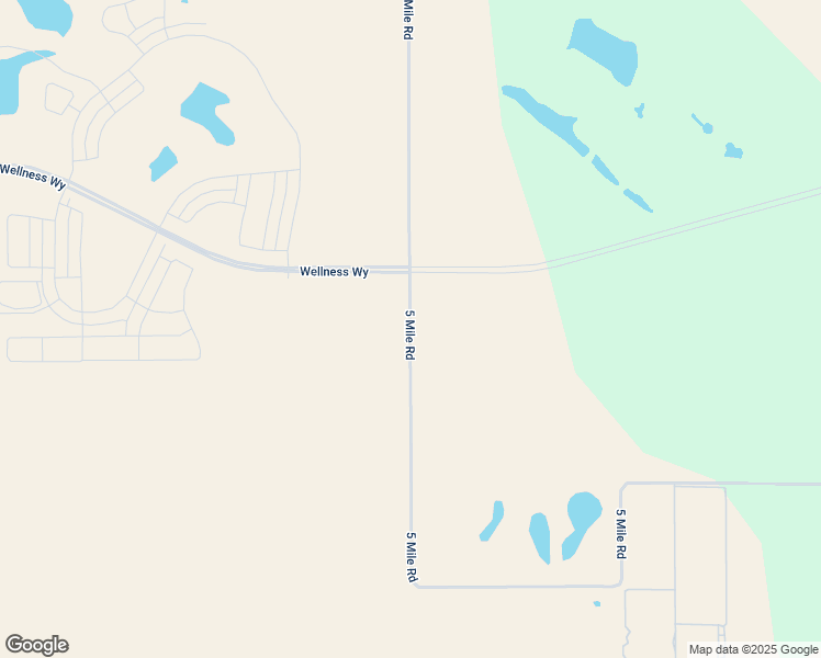 map of restaurants, bars, coffee shops, grocery stores, and more near 5 Mile Road in Lake County