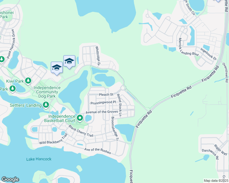map of restaurants, bars, coffee shops, grocery stores, and more near 14255 Pleach Street in Winter Garden