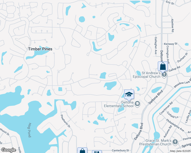 map of restaurants, bars, coffee shops, grocery stores, and more near 7405 Woodhollow Road in Spring Hill