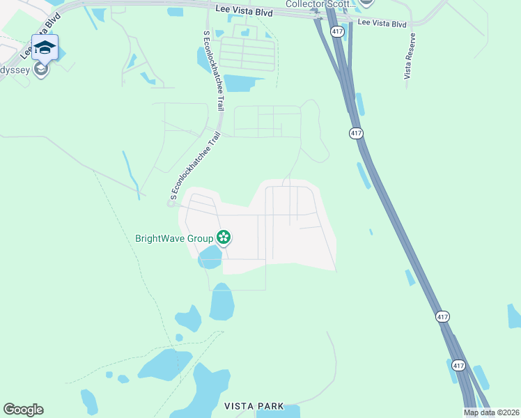 map of restaurants, bars, coffee shops, grocery stores, and more near Unnamed Road in Orlando