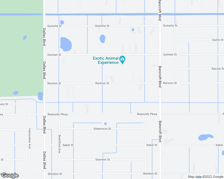 map of restaurants, bars, coffee shops, grocery stores, and more near 19522 Ralston Street in Orlando