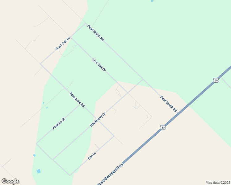 map of restaurants, bars, coffee shops, grocery stores, and more near 4145 Hackberry Drive in Beeville
