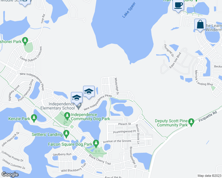 map of restaurants, bars, coffee shops, grocery stores, and more near 14743 Peekskill Drive in Winter Garden