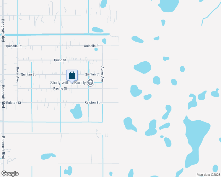 map of restaurants, bars, coffee shops, grocery stores, and more near 20933 Racine Street in Orlando