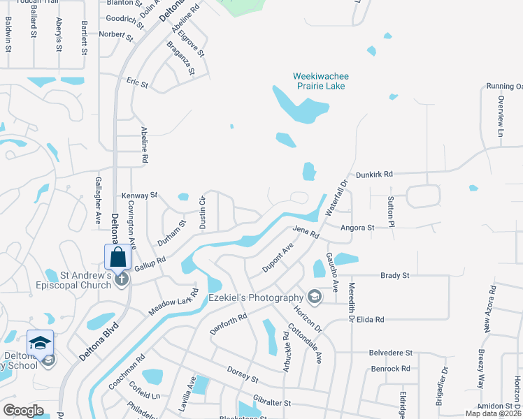 map of restaurants, bars, coffee shops, grocery stores, and more near 9056 Gallup Road in Spring Hill