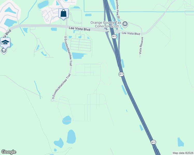 map of restaurants, bars, coffee shops, grocery stores, and more near 7085 Reverie Park Avenue in Orlando