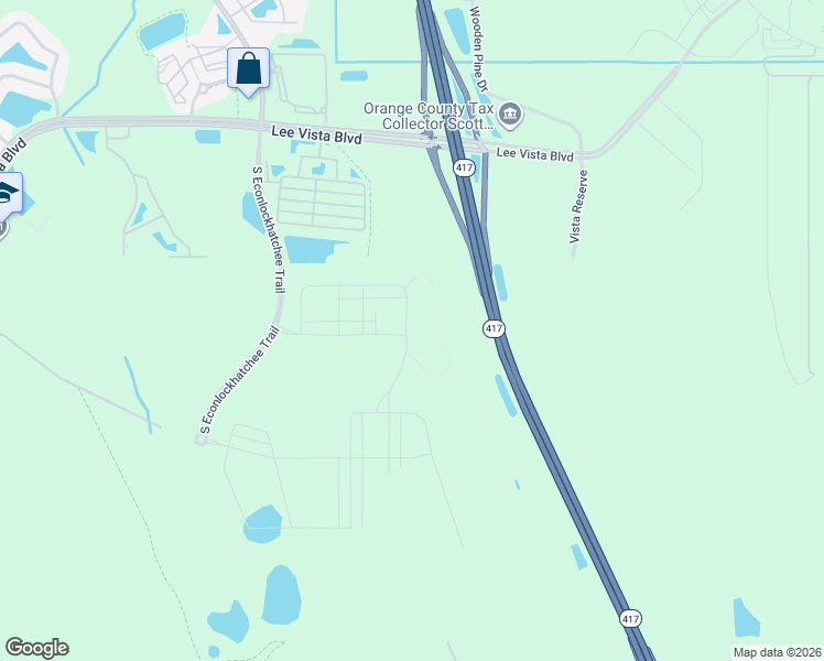 map of restaurants, bars, coffee shops, grocery stores, and more near 7085 Reverie Park Avenue in Orlando