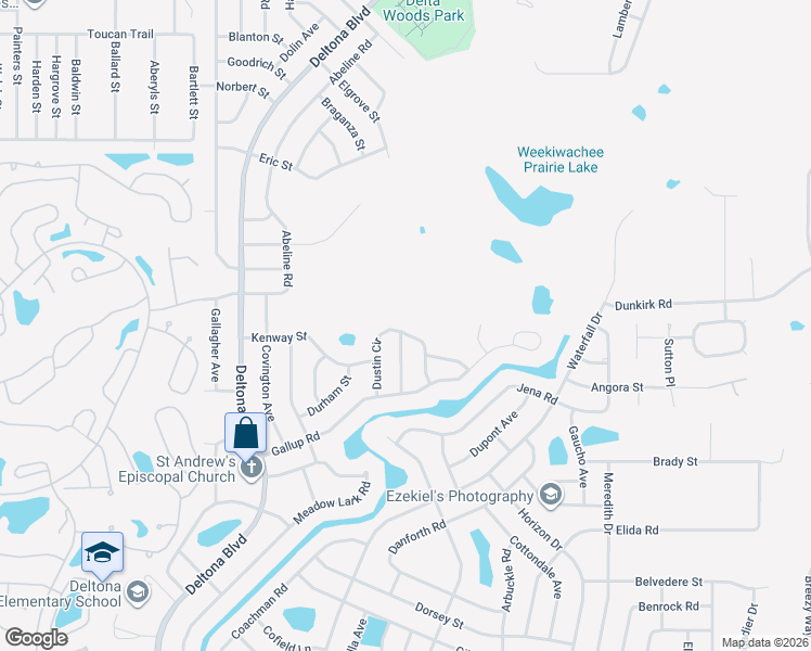 map of restaurants, bars, coffee shops, grocery stores, and more near 2437 Dustin Circle in Spring Hill