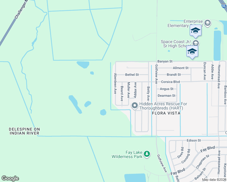 map of restaurants, bars, coffee shops, grocery stores, and more near 6512 Aberdeen Avenue in Cocoa