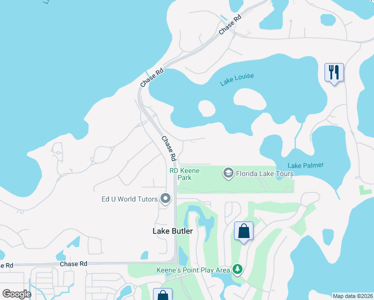 map of restaurants, bars, coffee shops, grocery stores, and more near 6207 Cypress Chase Drive in Windermere