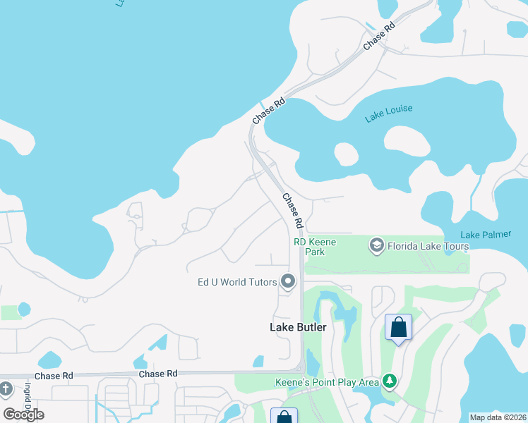map of restaurants, bars, coffee shops, grocery stores, and more near 11007 Ullswater Lane in Windermere