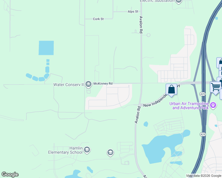 map of restaurants, bars, coffee shops, grocery stores, and more near 16277 Misty Hills Ave in Winter Garden