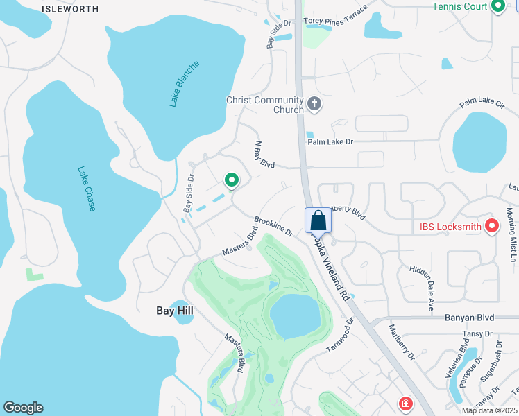 map of restaurants, bars, coffee shops, grocery stores, and more near 5704 Masters Boulevard in Orlando