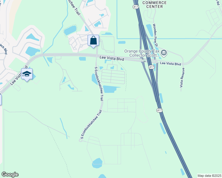 map of restaurants, bars, coffee shops, grocery stores, and more near 6156 Chapledale Drive in Orlando