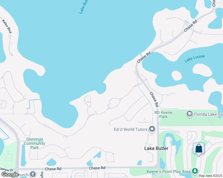 map of restaurants, bars, coffee shops, grocery stores, and more near 11043 Bridge House Road in Windermere