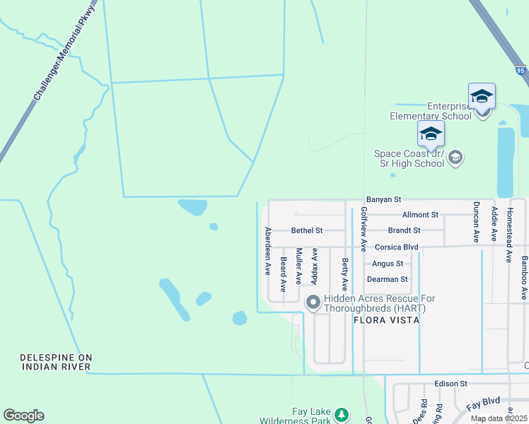 map of restaurants, bars, coffee shops, grocery stores, and more near 6670 Aberdeen Avenue in Cocoa