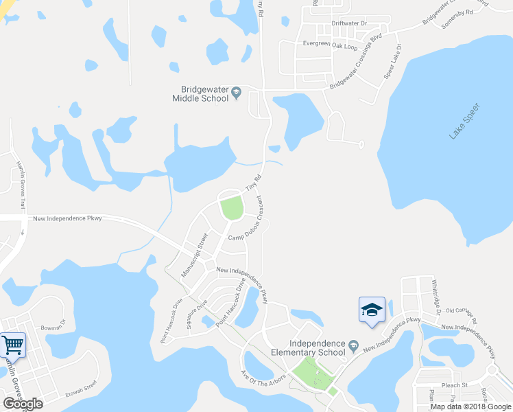 map of restaurants, bars, coffee shops, grocery stores, and more near 15451 Camp Dubois Crescent in Winter Garden