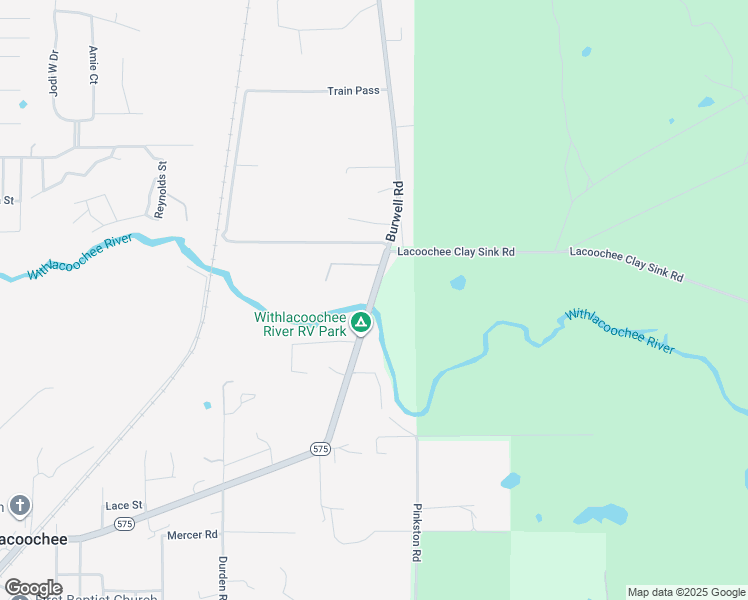 map of restaurants, bars, coffee shops, grocery stores, and more near 1974 Florida 575 in Dade City