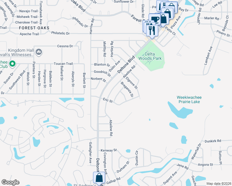 map of restaurants, bars, coffee shops, grocery stores, and more near 3177 Maxwell Avenue in Spring Hill
