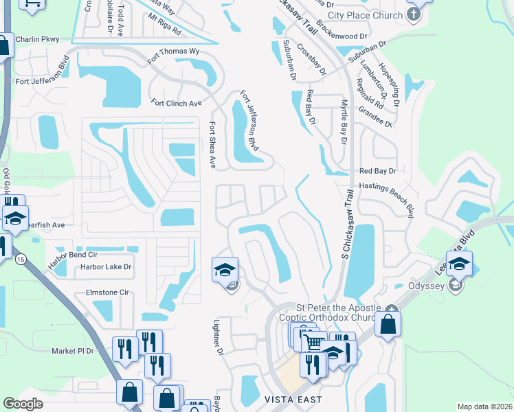 map of restaurants, bars, coffee shops, grocery stores, and more near 8385 Westcott Shore Drive in Orlando