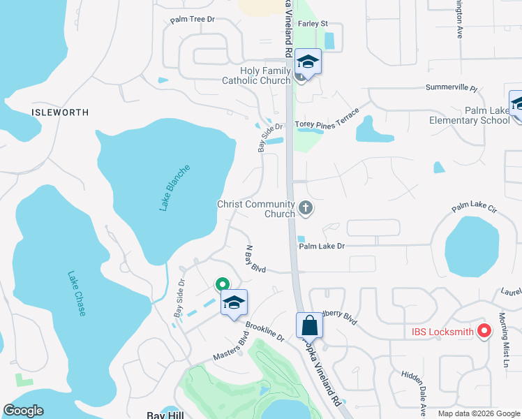 map of restaurants, bars, coffee shops, grocery stores, and more near 9106 Ivey Hill Court in Orlando