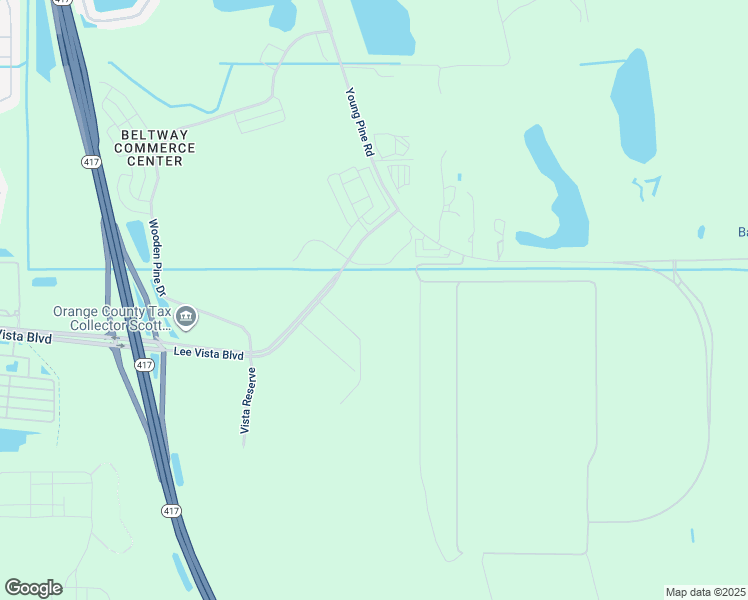 map of restaurants, bars, coffee shops, grocery stores, and more near 10910 Lee Vista Boulevard in Orlando