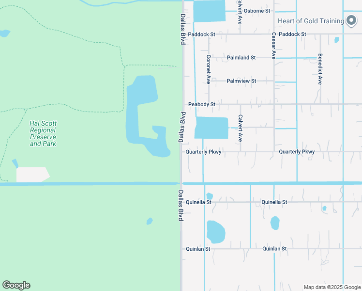 map of restaurants, bars, coffee shops, grocery stores, and more near 4601 Dallas Boulevard in Orlando