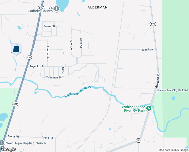 map of restaurants, bars, coffee shops, grocery stores, and more near 3231 Dublin Road in Dade City