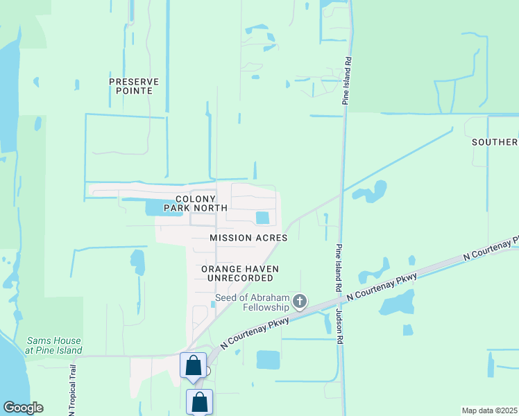 map of restaurants, bars, coffee shops, grocery stores, and more near 310 Kelly Street in Merritt Island
