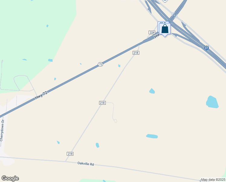 map of restaurants, bars, coffee shops, grocery stores, and more near 150 County Road 218 in Three Rivers