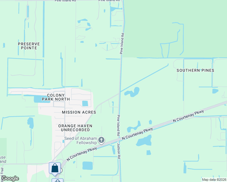 map of restaurants, bars, coffee shops, grocery stores, and more near 395 Pine Island Road in Merritt Island