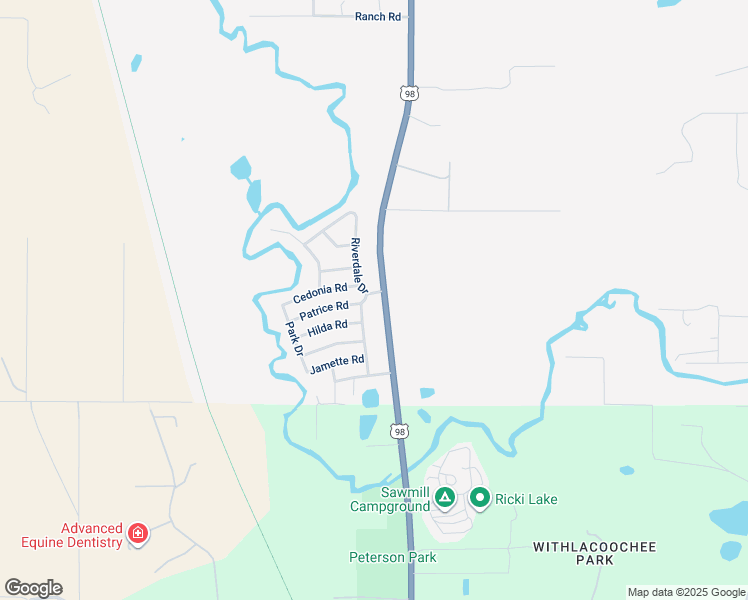 map of restaurants, bars, coffee shops, grocery stores, and more near 33188 Paulette Boulevard in Dade City