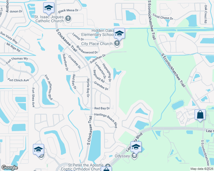 map of restaurants, bars, coffee shops, grocery stores, and more near 4953 Journey Court in Orlando