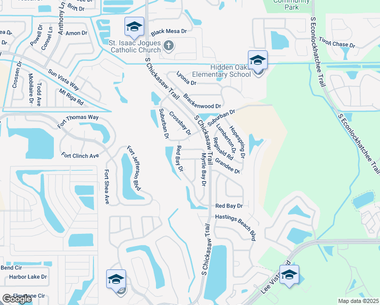 map of restaurants, bars, coffee shops, grocery stores, and more near 4820 Myrtle Bay Drive in Orlando