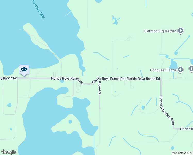 map of restaurants, bars, coffee shops, grocery stores, and more near 8401 Florida Boys Ranch Road in Groveland