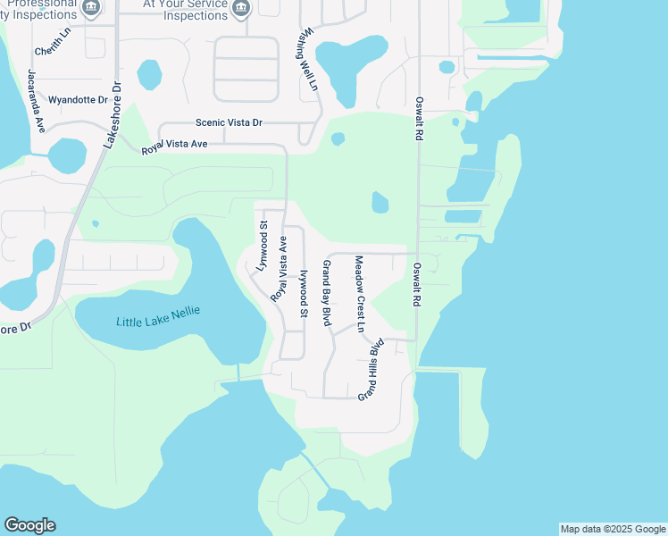 map of restaurants, bars, coffee shops, grocery stores, and more near 11609 Grand Bay Boulevard in Clermont